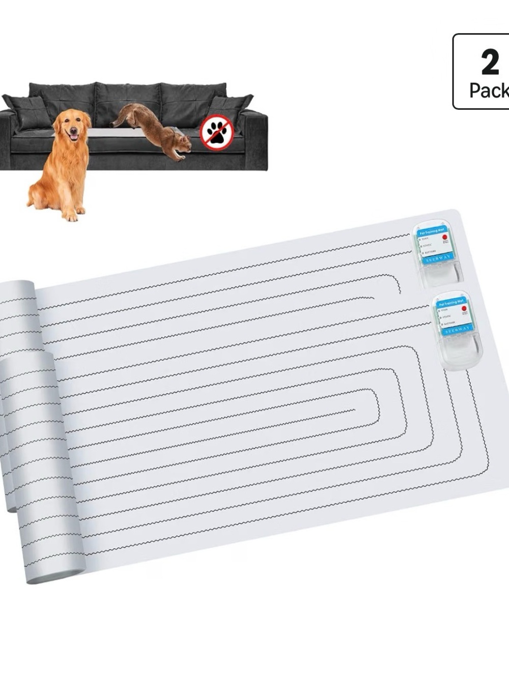 SEERWAY Pet Training Mat 2-Pack